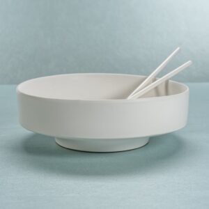 White Ceramic Centerpiece Bowl